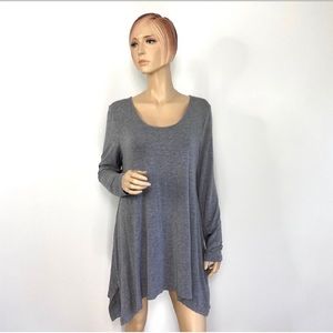 Soft Surroundings Long Sleeve Asymmetrical Dress